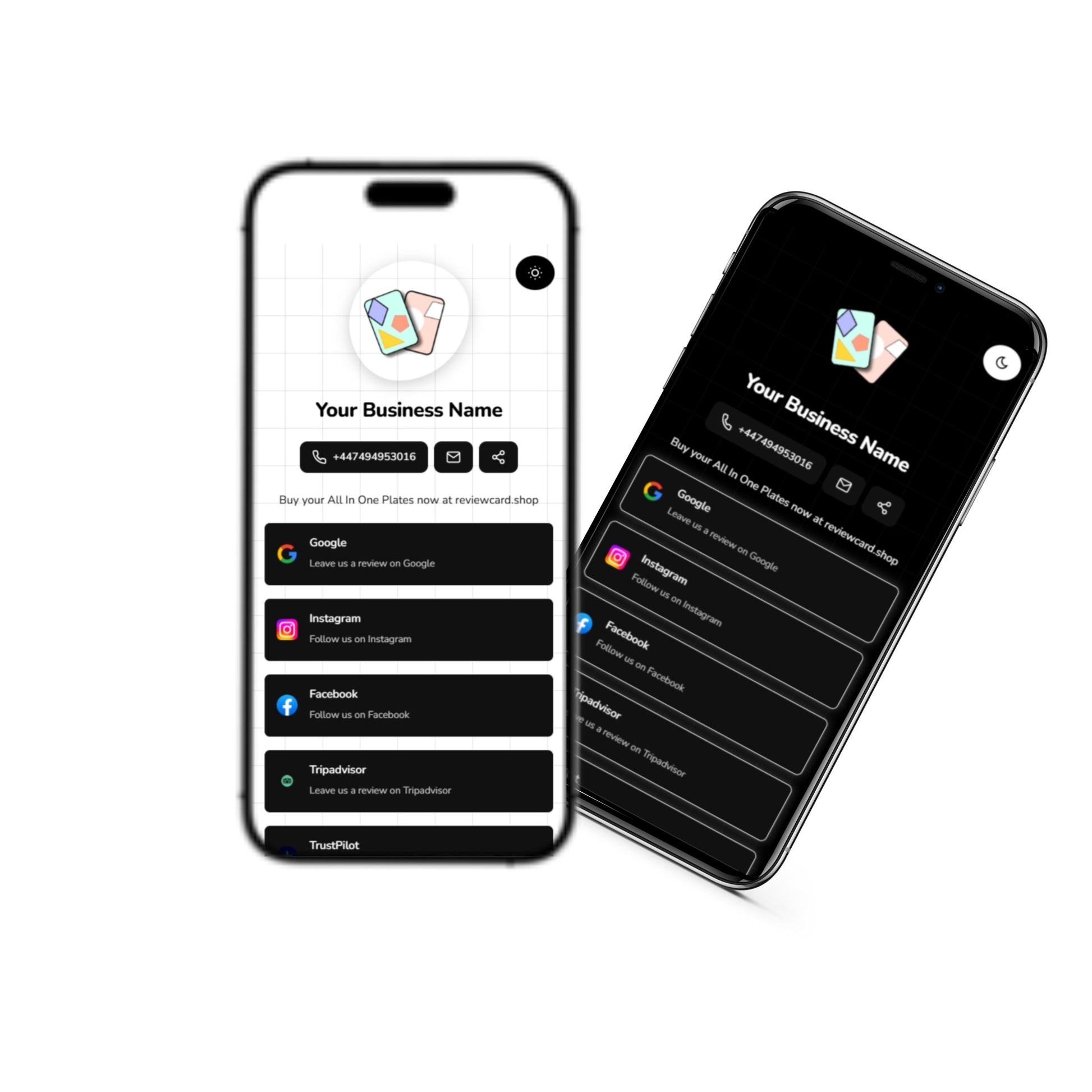 All-In-One NFC + QR Plate