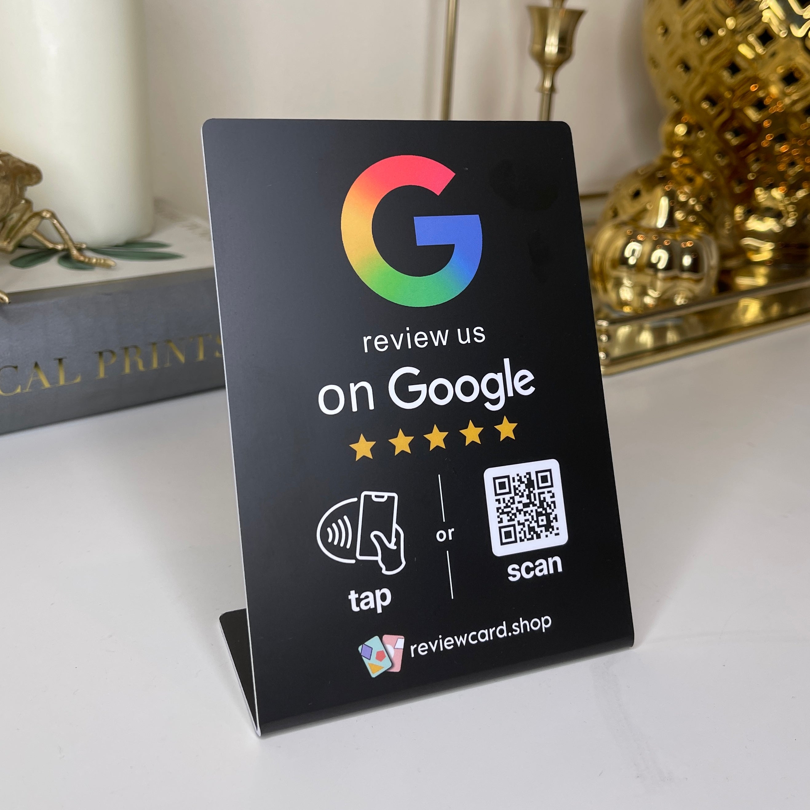 Google Review Stand (Black)