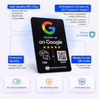 Google Review Card (Black)