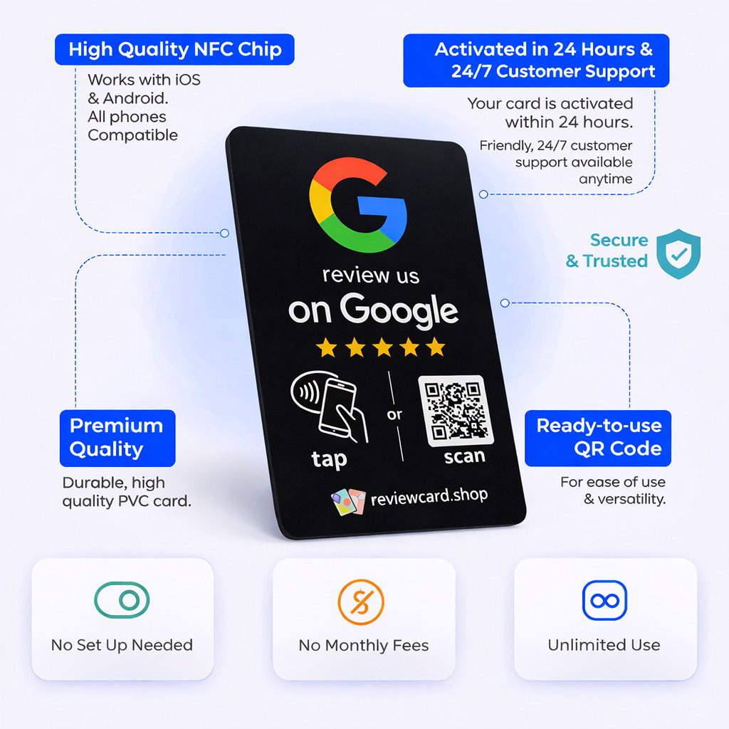 Google Review Card (Black)