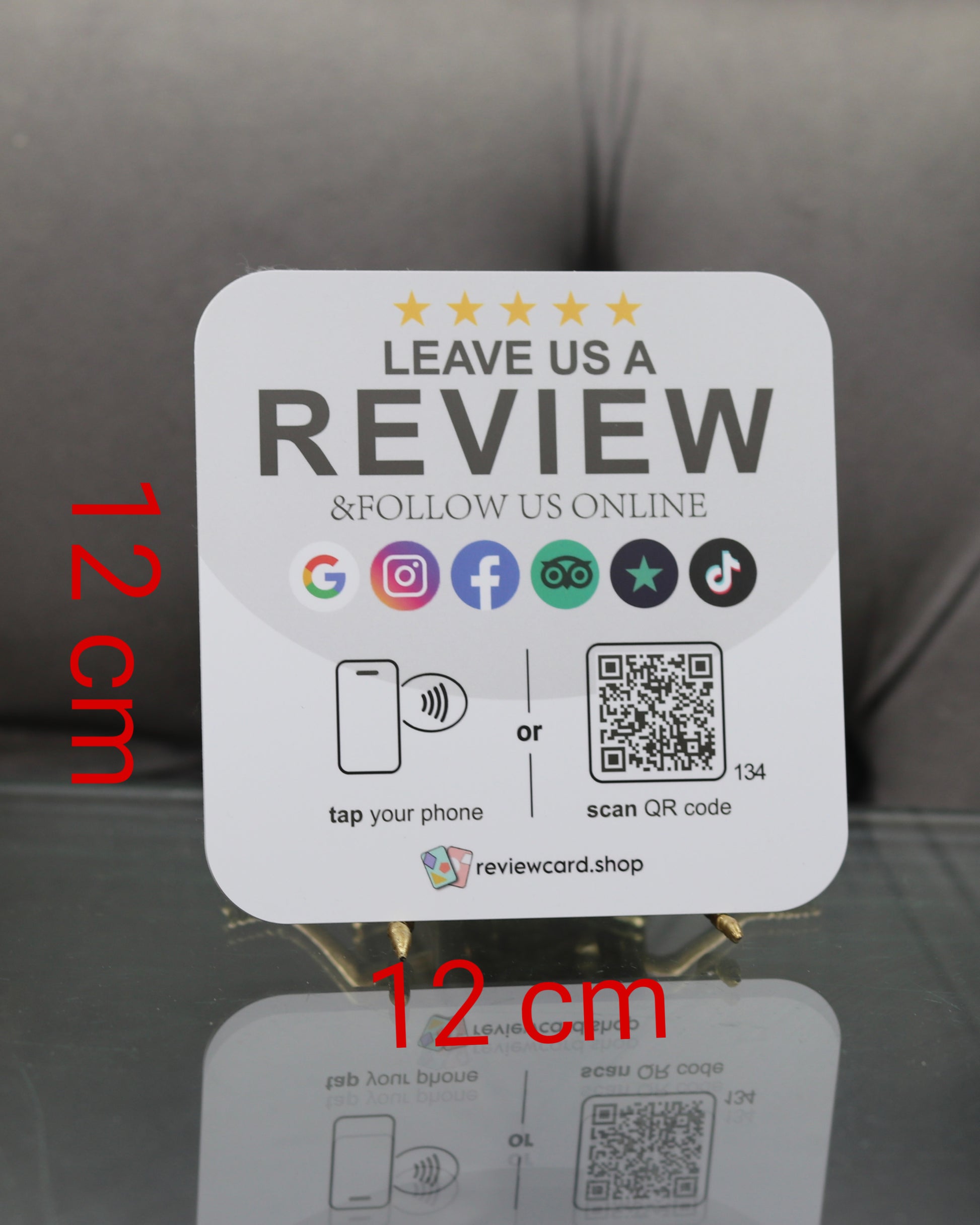 All-In-One NFC + QR Plate