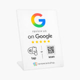 Google Review Stand (White)