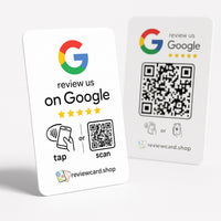 Google Review Card NFC + QR