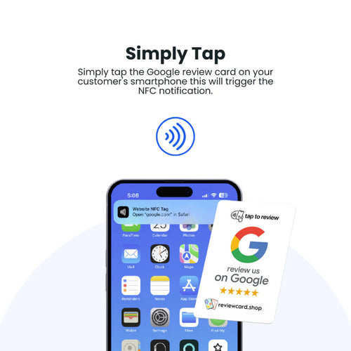 Google NFC Review Card Black