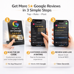 Google Review Stand (Black)