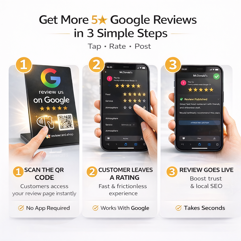 Google Review Stand (Black)