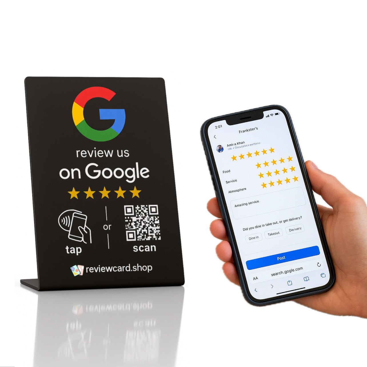 Google Review Stand