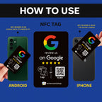 Google Review Card NFC + QR