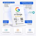 Google Review Stand (White)