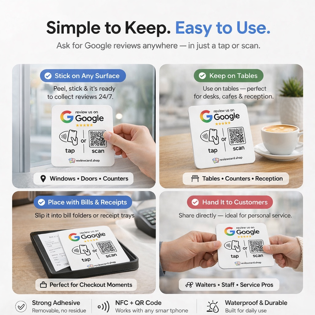 Google Review Plates (White)