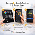 Google Review Plates (Black)