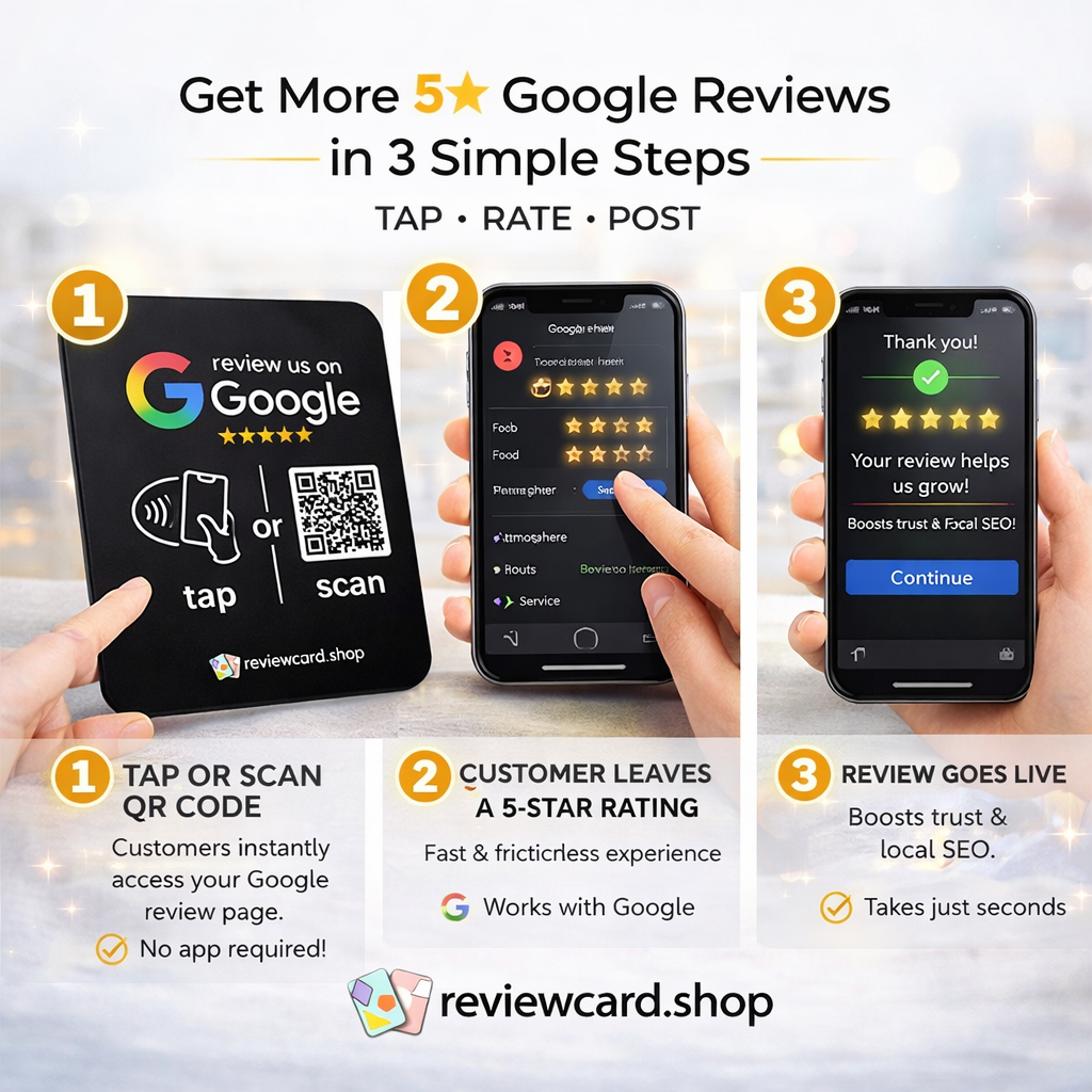 Google Review Plates (Black)