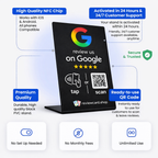 Google Review Stand (Black)