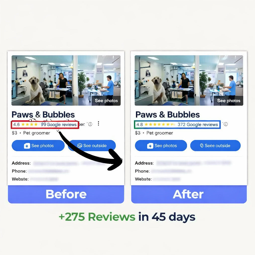 Google Review Plates (Black)