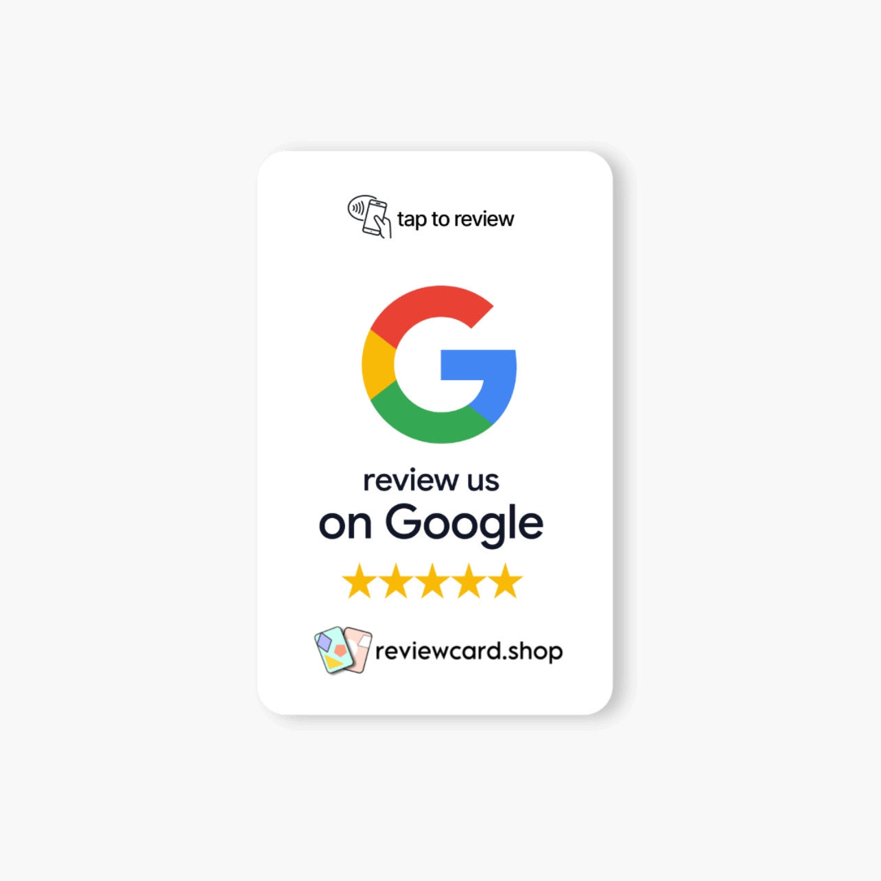 Google NFC Review Card White