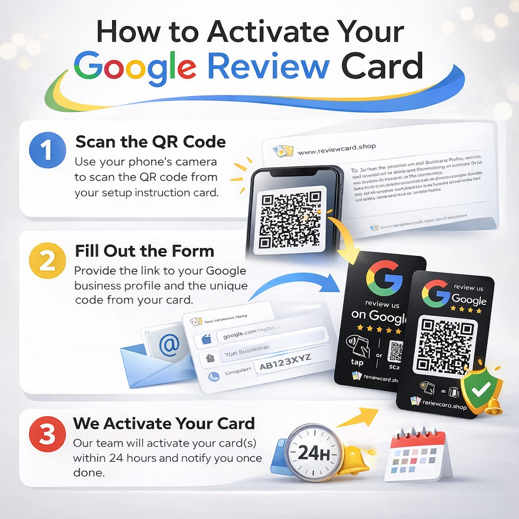 Google Review Card (Black)