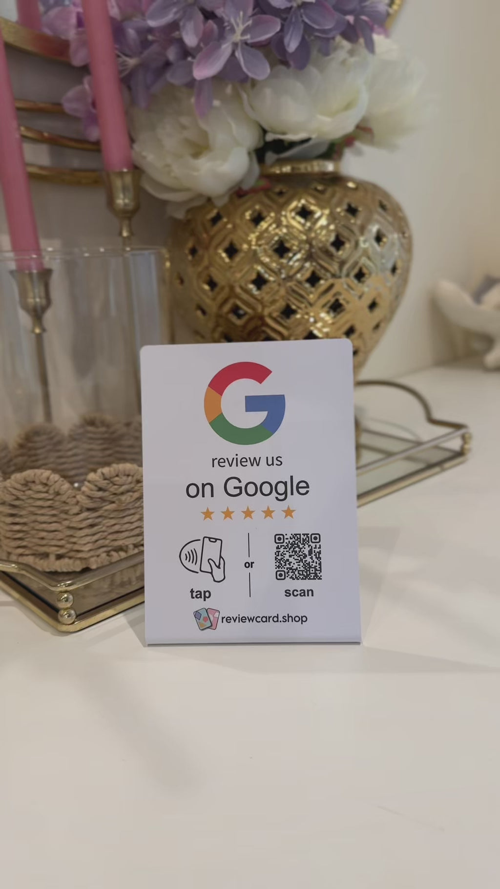 Google Review Stand NFC + QR