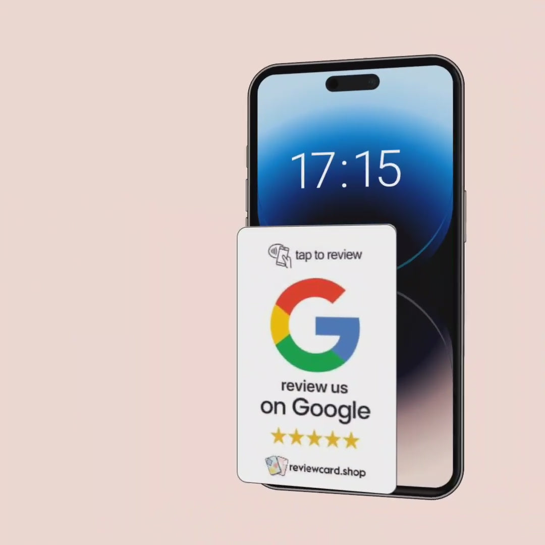 Google NFC Review Card White